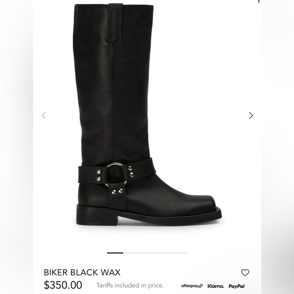 Tony Bianco Shoes - Tony Bianco Biker Black Wax Boots